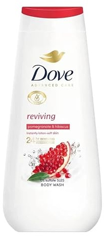 Dove Advanced Care Lot de 6 gels douche régénérants Grenade et hibiscus 225 ml