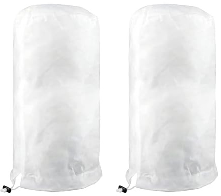 Voile d'Hivernage pour Plantes Extérieur 80x100 cm, 2PCS Housse d'hivernage pour Plantes en Pot, Housses de Protection Contre Le Gel, protège Les Arbres du Froid et du Vent nuisibles, Réutilisable
