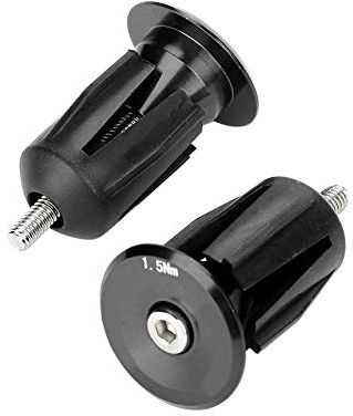 Alomejor Bike Handlebar End Caps,Durable Lightweight Aluminum Alloy Cycling Bar Plugs Strong for Mountain Biking City Commuting Daily Long Distance Rides