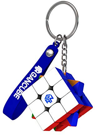 GAN 330 Mini Speed Cube Key Ring, 3x3 Keychain Cube Mini Original Magic Cube for Children and Adults 1.2 Inch