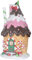 Christmas Paradise Deko Lebkuchenhaus Weihnachtliche Dekoration Pfefferkuchenhaus 20cm Bunt