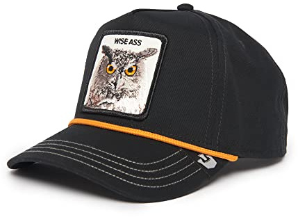 Goorin Bros. Wise Owl Twill Wise Ass Black Snapback Cap - One-Size