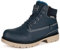 Winterstiefel Herren Winterschuhe Warm Gefütterte Stiefeletten Wasserdicht Boots,Dunkelblau D,EU47