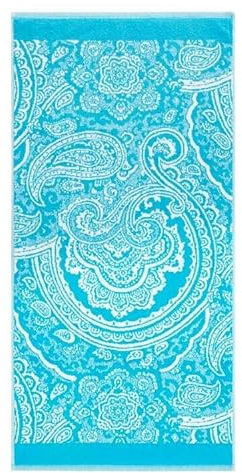 Bassetti Granfoulard Duschtuch, Maxi-Handtuch aus Baumwoll-Jacquard-Frottee, Frottee 550 g/m², großes Handtuch 70 x 140 cm, Mergellina B1