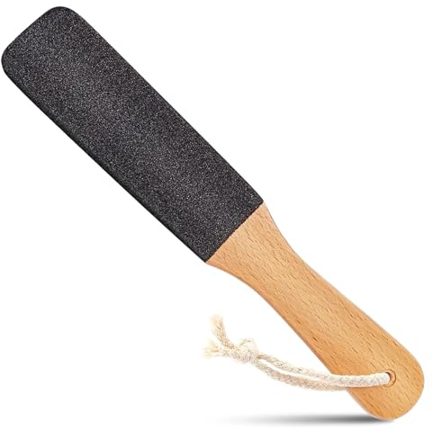 KIPTVO Pumice Stone for Feet, Hard Skin Remover Foot, Pedicure Sets for Feet, Pedicure Sets for Feet Soak and Scrub, with Wooden Handle Remove Hard Dead Skin Cracked Feet Removing Dead Skin Foot Care