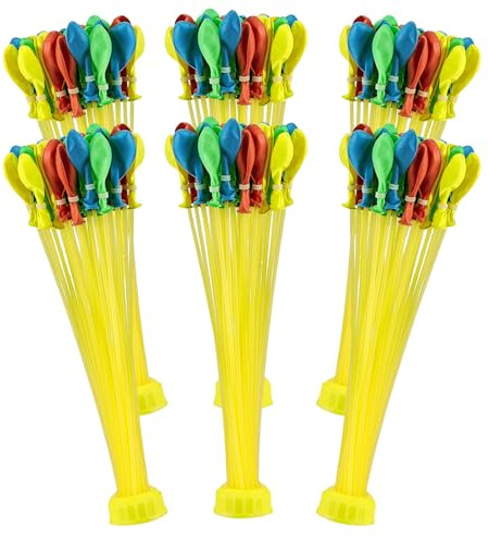 Yamobi Lot de 666 ballons à eau, bombes à eau, bombes à eau réutilisables, colorés, ballons à eau, biodégradables, pour jeux d'eau