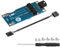 GINTOOYUN Mini PCI-E WWAN/LTE a Placa Base USB 9 Pines Adaptador - Convertidor de Prueba Con Ranura SIM Para Tarjetas 3G/4G