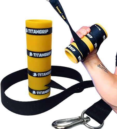 TITANGRIP Multi Spinner (50 mm) | Allenatore manuale per avambracci, per arrampicata/braccia, leader tedesco (giallo, 60 mm)