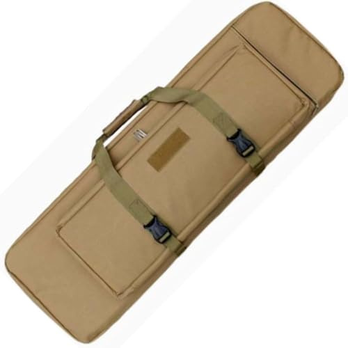 Sac de Tir ，Double Carabine Pistolet Sac,Peut Contenir 2 Fusils,Carabine A Plomb pour Housse De Protection,Étui À Fusil Tactique Arme Longue,Sac De Tir Sportif Khaki,110cm