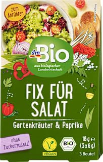 Lösning för sallad 3-pack, 18 g - DM varumärke Tyskland - kompatibelt med dmbio - Fix für Salat 3er Pack, 18 g