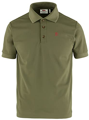 Fjällräven Herren Crowley Pique Polo Shirt, Light Olive, L