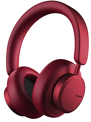 Urbanista Miami Casque Over-Ear Original sans Fil, Durée d'Écoute 50 Heures, Casque sans Fil avec Microphone Annulation Active du Bruit, Déctetion d'oreille avec Coque de Port, Rouge Rubis