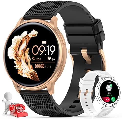 Nemheng Smartwatch mit Telefonfunktion, 1.32 Zoll Touchscreen Armbanduhr IP67 Wasserdicht Fitness Tracker mit Schlafmonitor Pulsuhr Blutdruck, Musikkontrolle, Schrittzähler Sportuhr für Android iOS