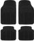Lot de 4 Tapis en Caoutchouc pour Voiture Noir
