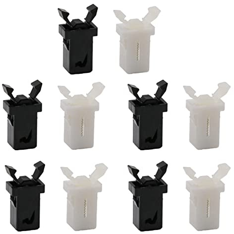 NentMent 10 Pack Trash Can Lock Replacement Spare Parts Waste Bin Press Buckles Touch Top Lid Bin Latch Repair Clip Button Garbage Can Lid Locks Push-Type Switch Lock Self- Locking Trash Switch