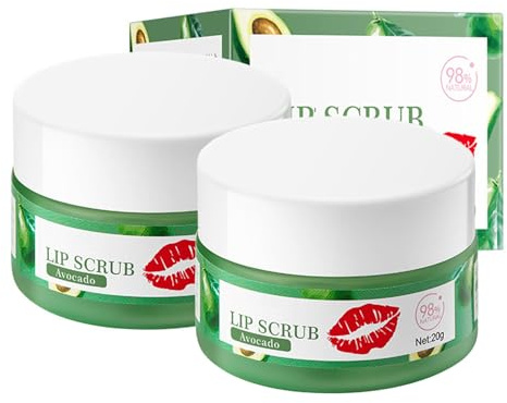 20g Maschera Labbra Notte Super Idratante, Maschera per Labbra Notte, Trattamento Nutriente per Labbra Secche e Screpolate, Vegan e Non Testato Sugli Animali, Sapore di Avocado lipmask-4