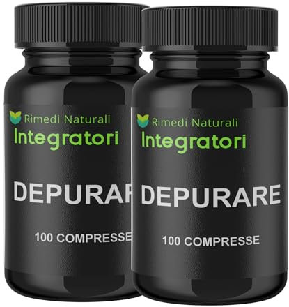Depurare 200 Compresse - Cardo Mariano 80% Silimarina Tarassaco 20% Inulina Carciofo 2,5% Cinarina Colina e Inositolo - Detox Drenante Detossificante