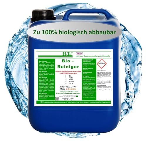 HaTec Detergente biologico da 10 kg concentrato, oltre il 90% biodegradabile, detergente multiuso | alta efficienza | detergente per tappezzeria | detergente per tappeti | sgrassare | Reinger