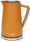 Nedis 1.7L Soft Touch Jug Kettle with Wood Effect Handle, Overheat Protection, Removeable Filter, 2.2KW - Matte Orange