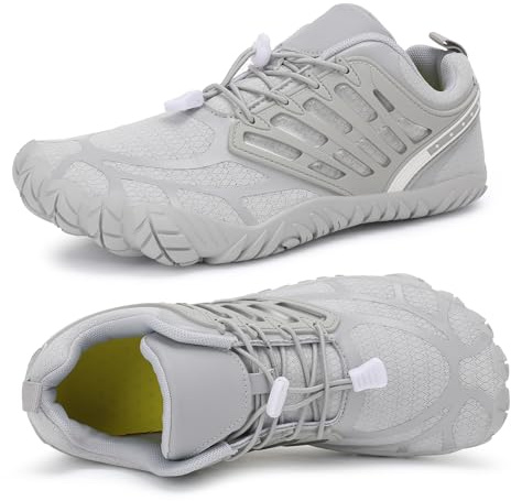 MeXYZ Women's Barefoot Hiking Shoes, Wide Toe Box Zero Drop Minimalist Cross-Trainer Sneakers for Running, Walking, Water Sports, Travel & Gym, Breathable Lightweight Grounded Footwear