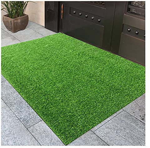 Erba sintetica artificiale, tappeto erboso sintetico fai da te, tappeto erboso artificiale per recinzioni da balcone, per giardino, tetti, matrimoni (verde 0,5 mx2 m)