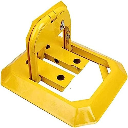 Bloqueador de aparcamiento Barrera de estacionamiento plegable con columna for espacio y bolardo de obstáculos accionado con llave