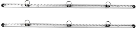 SALALIS de Amarre Duradero con Riel en L de Seguridad de Carga de Aluminio para Remolques de Plataformas de Camiones, Kit de 39,37 Pulgadas para Propietarios de Camiones y Vehículos Recreativos