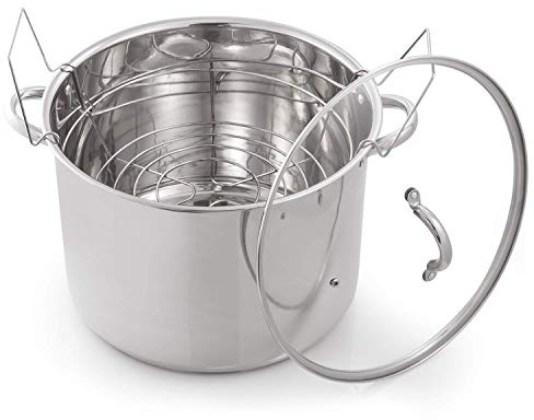 McSunley 620 Medium Stainless Steel Prep N Cook Water Bath Canner, 21.5 Quart, Silver (Unit)