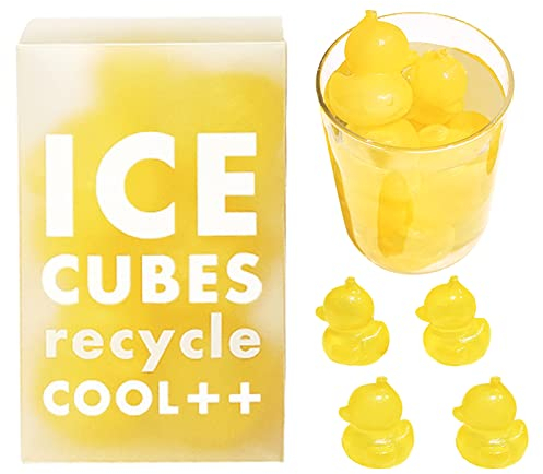 Eiswürfel Silikonform Eiswürfel wiederverwendbar Eiswürfelform Dauereiswürfel Ente Partyeiswürfel künstliche Dauereiswürfel Kunststoff Eiswürfelform für Whisky Cocktails Getränke