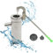 Schwengelpumpe Gartenpumpe Handpumpe Wasserpumpe manuell und energiesparend Edelstahl Haushalt Grundwasserpumpe Brunnen Seglerpumpe für Gartenhof Silber