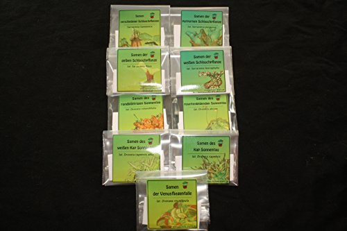 Fleischfressende Pflanzen Samen, komplett Set, 550 Samen!