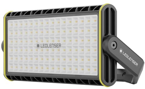 Ledlenser AF12R Work Led Strahler | Akku Baustrahler IP67 | Scheinwerfer mit 8000 Lumen | Arbeitsscheinwerfer mit 5 Helligkeitsstufen und 5-stufig einstellbarer Farbtemperatur | Arbeitsbeleuchtung