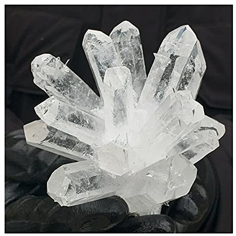 Grappe de cristal de quartz fantôme blanc naturel, pierre d'échantillon de minerai naturel, cristal for collection de décoration et cadeau. collecte à domicile ( Color : Pure White , Size : 900-1000g