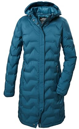 killtec Donna Parka trapuntato/Parka funzionale con cappuccio KOW 9 WMN QLTD PRK, hellpetrol, 38, 41806-000