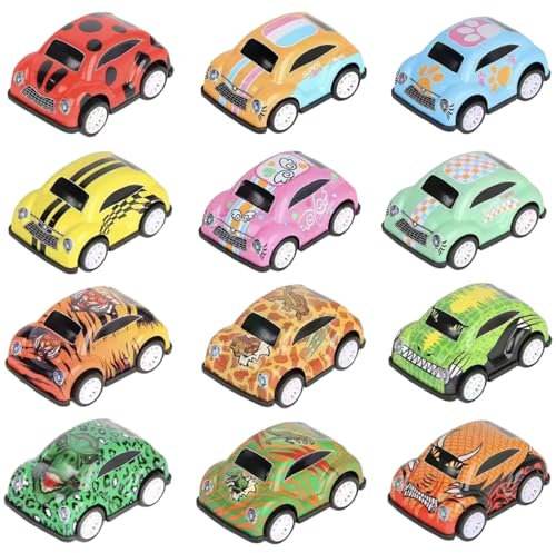 BDBFPAN 12Stck Aufziehauto, Kleine Autos, Langlebig, Spielzeug und Spielzeugautos, Exquisit, Geeignet fr Jungen und Mdchen, Bcherregal und Broschreibtisch Dekoration