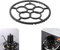 Moka Pot Gas Stove Stand Stovetop Coffee Makers Stove Stand Gas Ring Reducer Moka Pot Gas Ring Reducer for Supporting Mocha Pots Frying Pans Small Milk Cans Frying Pans（Black）