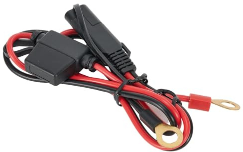 Lawnoval Faisceau de câble d'alimentation pour borne de batterie SAE avec fil 18 AWG et fusible 10 A, rallonge de 60 cm rouge et noir