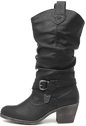 Rocket Dog Womens/Ladies Sidestep Mid-Calf Western Boot (7 UK) (Black)