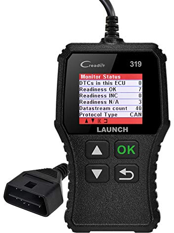 Launch CR319 Scanner Auto Diagnostic OBD2 / EOBD/Can per leggere e cancellare i codici di errore del motore, tester di EVAP e sensore O2 con ricerca di definizione di codice adatto per principianti