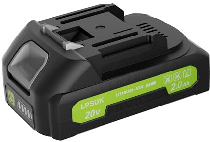 LPSUK 20V 2.0Ah Battery for String Trimmer, Repaclment Battery Compatible Cordless Lawn Trimmer, 1 Pack