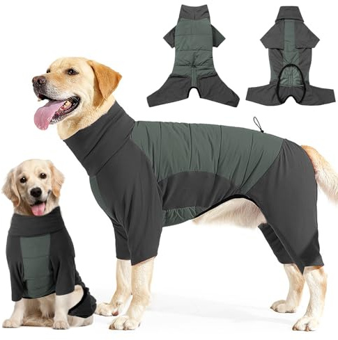 Manteau Chien Imperméable, Veste d'hiver épaisse pour Chiens, Combinaison intégrale Manteaux Chauds pour Chi-ENS, Veste et Manteau d'hiver pour Chi-en, pour Petits, Moyens et Grands (XL)