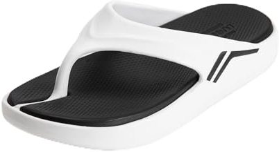 CLEIKS Infradito Uomo Mare con Suola Spessa 3cm, Ciabatte Piscina Leggere e Morbide in EVA, Sandali da Spiaggia Antiscivolo (Bianco, 40 EU, MEI250678-0)