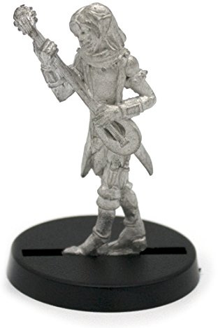 Stonehaven Elf Bard Miniature Figure (for 28mm Scale Table Top War Games) - Made in USA