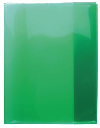 HERMA 19624 Heftumschläge Quart Transparent Grün, 10 Stück, Hefthüllen aus strapazierfähiger, abwischbarer & extra dicker Polypropylen-Folie, durchsichtige Heftschoner Set für Schulhefte, farbig