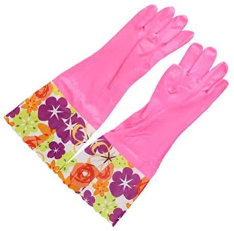 UPKOCH 1paar Wasserdichte Küchenhandschuhe Aus Gummi Und Rutschfestigkeit Für Haushalt Und Geschirrspülen Für Reinigung Und Schutz Hände