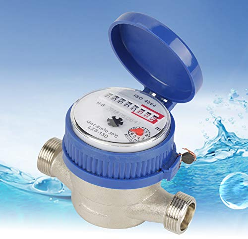 15 Mm N Line Wasserzähler Wasserzähler Wohneisen, Abs 15 Mm 1 2 Zoll Kaltwasserzähler mit Armaturen für den Gartenhausgebrauch