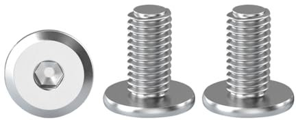 Drenky Tornillos Hexagonales De Cabeza De Botón 20 Piezas Tornillos De Cabeza Hueca Acero Inoxidable A2 V2A M5 X 10 mm Tornillos Herramientas De Tornillos Allen, Rosca Completa