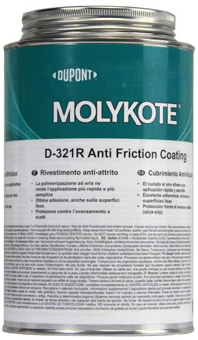 Molykote D-321 R Anti-Friction Coating 1kg Lubricante de Película Seca Curado por Aire para Metal Alta Carga Rodamiento de Cilindro Lubricación Permanente Movimiento Lento a Medio Rápido