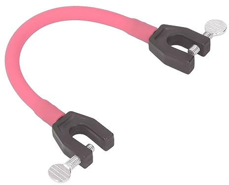 Dilwe Connettore per Punta da Sci, Aiuto per L'allenamento Sugli Sci con Clip Durevole per Controllo Professionale della velocità con Cordino Elastico e Morsetto Largo per Bambini (PINK)