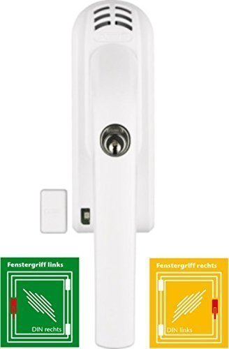 ABUS Fenstergriff abschließbar mit Alarm FG300A W für Fenster DIN L+R, gleichschließend AL0089, weiß, 767890